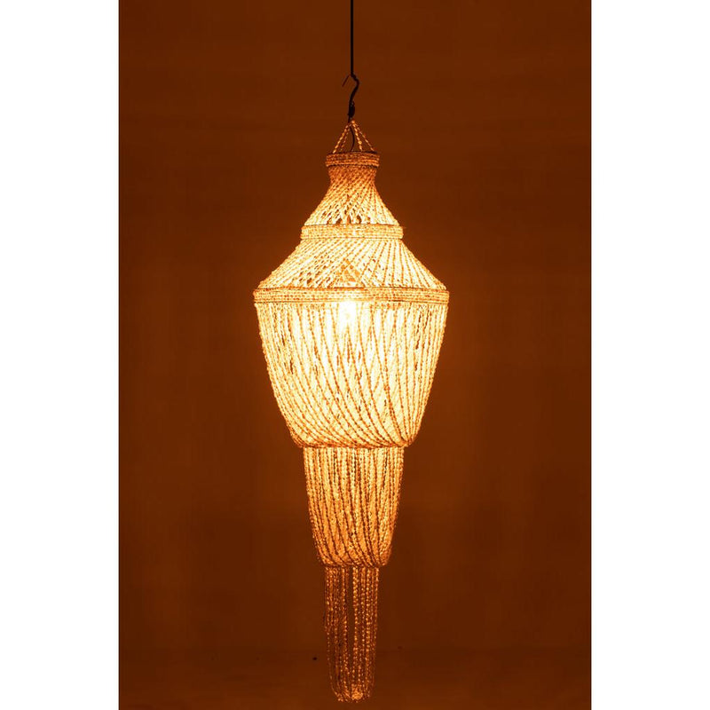 Hanglamp Naturel Shell 51 cm Shell 51x51x176 cm-Hanglampen-J-Line