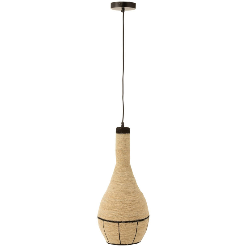 Hanglamp Naturel Zeegras 24 cm 24x24x56 cm-Hanglampen-J-Line