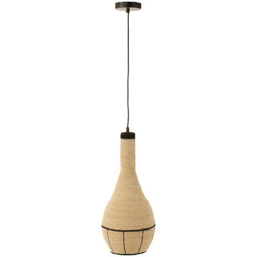 Hanglamp Naturel Zeegras 24 cm 24x24x56 cm-Hanglampen-J-Line