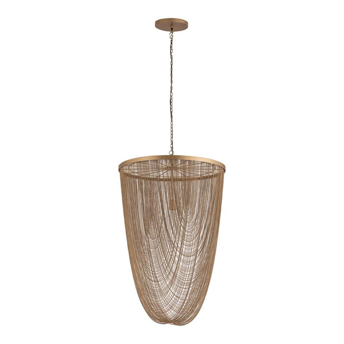 Hanglamp Nishan Gold Geel 70x70x100 cm-Hanglampen-PTMD