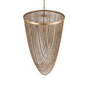 Hanglamp Nishan Gold Geel 70x70x100 cm-Hanglampen-PTMD