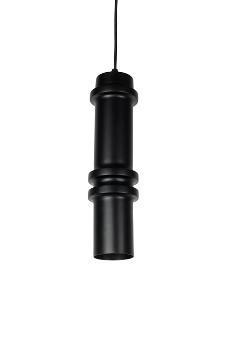 Hanglamp Ontdek Duct Iron Zwart 10x10x37 cm-Hanglampen-Creating Home