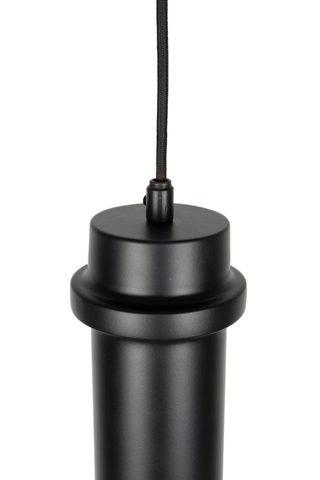Hanglamp Ontdek Duct Iron Zwart 10x10x37 cm