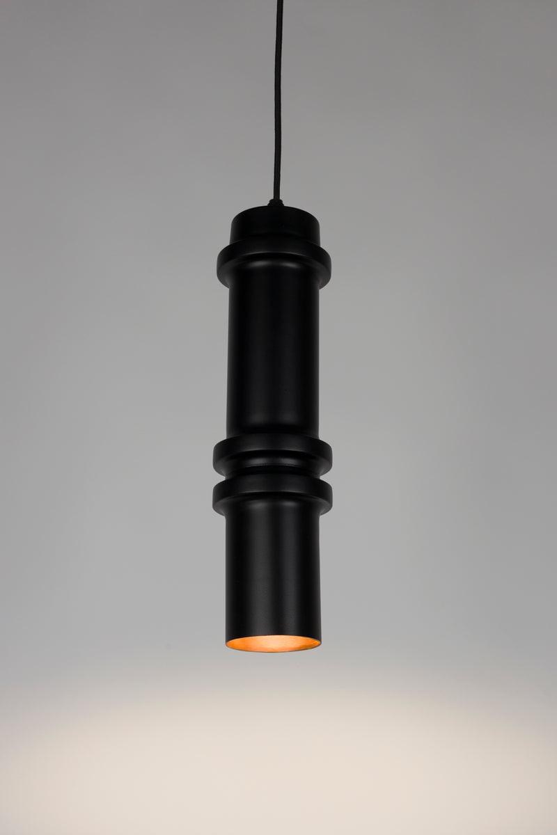 Hanglamp Ontdek Duct Iron Zwart 10x10x37 cm-Hanglampen-Creating Home