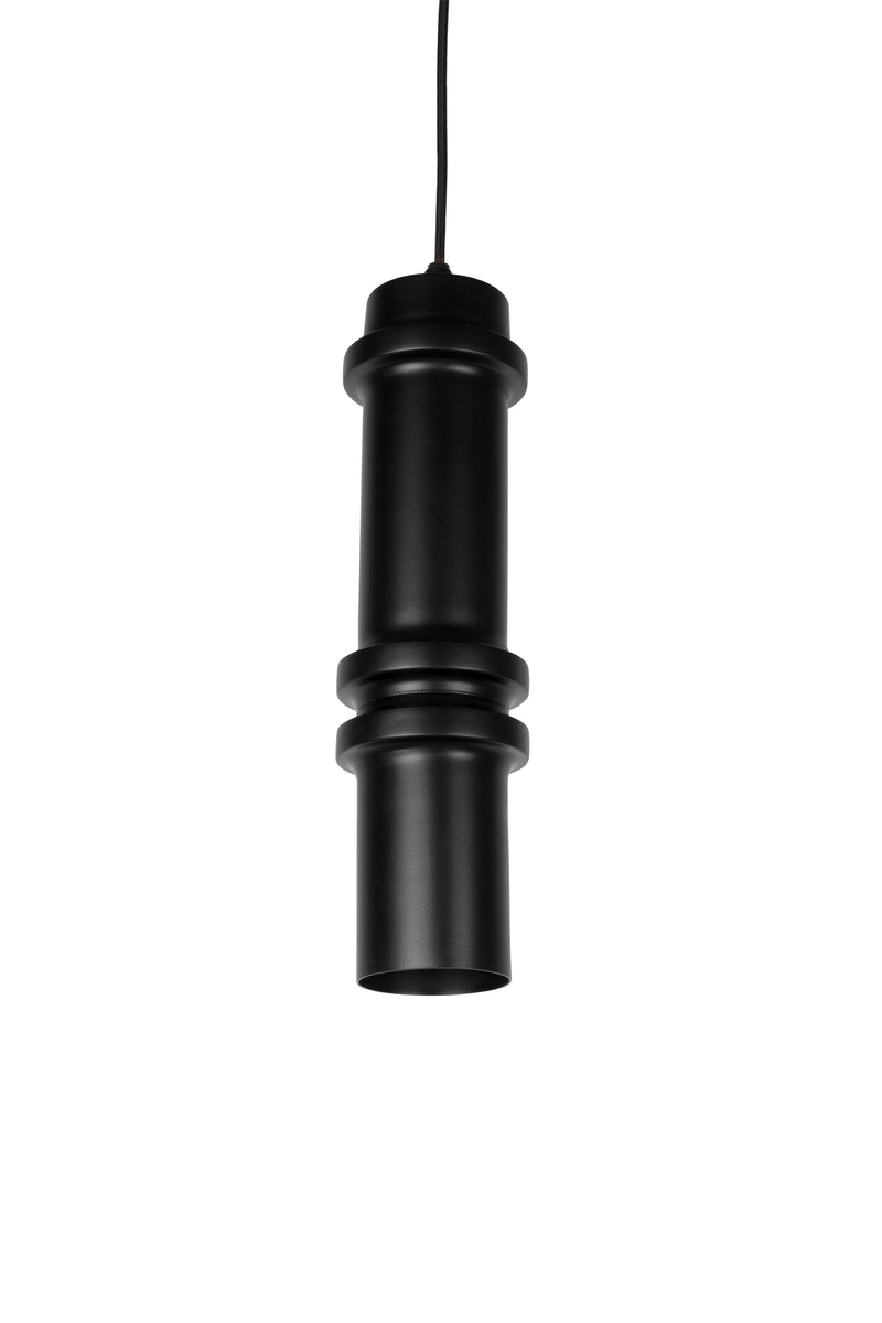 Hanglamp Ontdek Duct Iron Zwart 10x10x37 cm-Hanglampen-Creating Home
