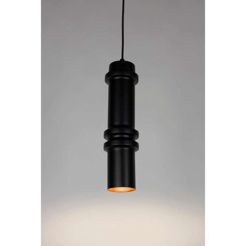 Hanglamp Ontdek Duct Iron Zwart 10x10x37 cm-Hanglampen-Creating Home