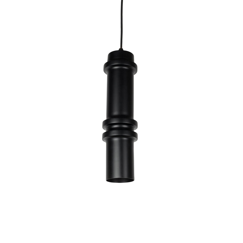 Hanglamp Ontdek Duct Iron Zwart 10x10x37 cm-Hanglampen-Creating Home