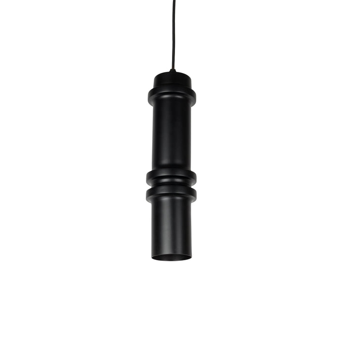 Hanglamp Duct L Metaal Zwart 10x10 cm E14-Tafellampen-Creating Home