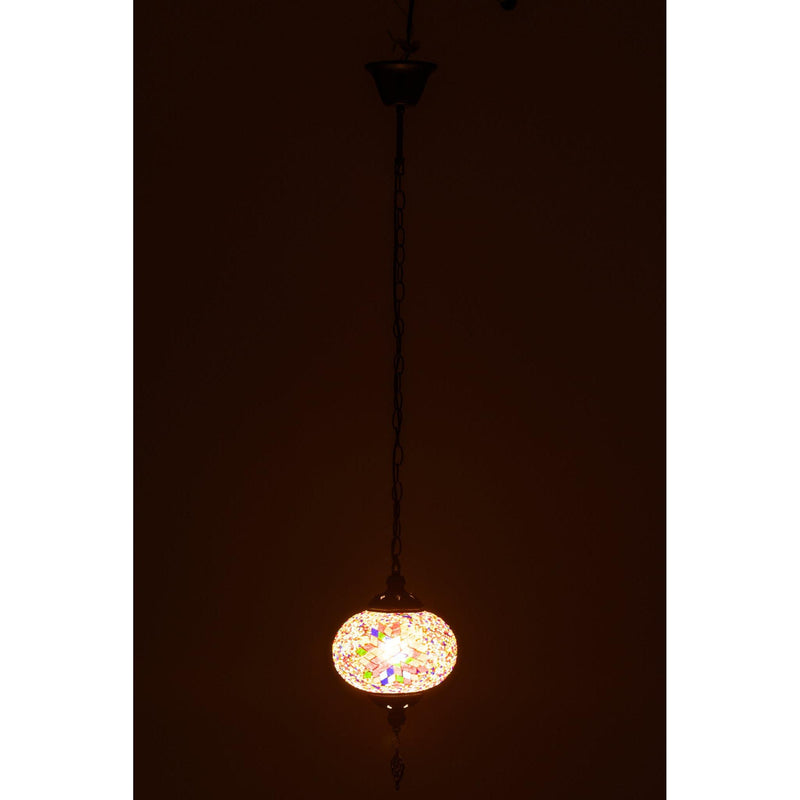 Hanglamp Oranje Glas S 18 cm 18x18x80 cm-Hanglampen-J-Line