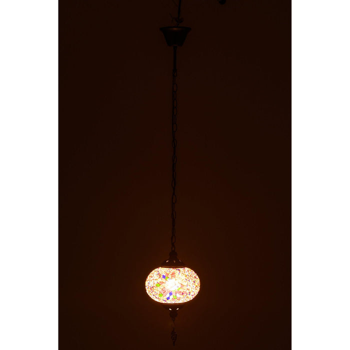 Hanglamp Oranje Glas S 18 cm 18x18x80 cm-Hanglampen-J-Line