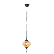 Hanglamp Oranje Glas S 18 cm 18x18x80 cm-Hanglampen-J-Line