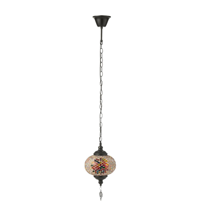 Hanglamp Oranje Glas S 18 cm-Hanglampen-J-Line