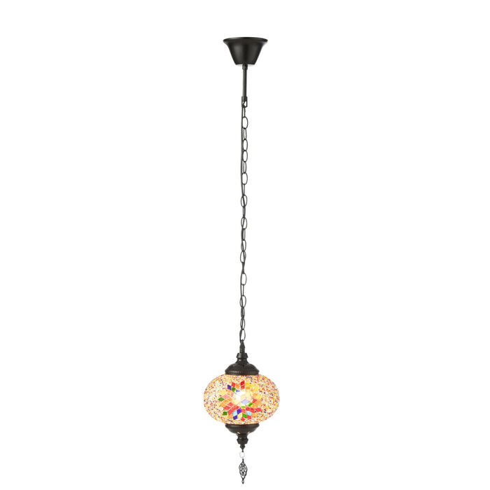 Hanglamp Oranje Glas S 18 cm-Tafellampen-J-Line