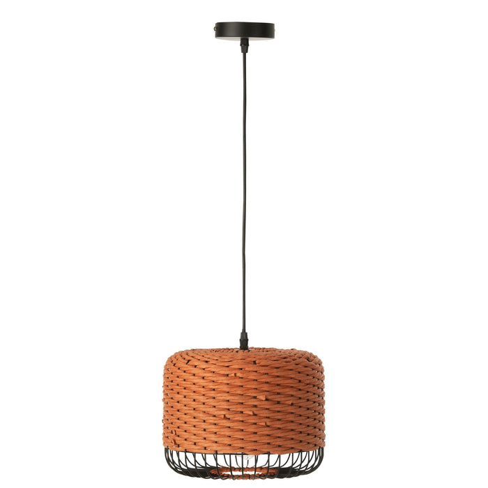Hanglamp Oranje Metaal 27 cm-Hanglampen-J-Line
