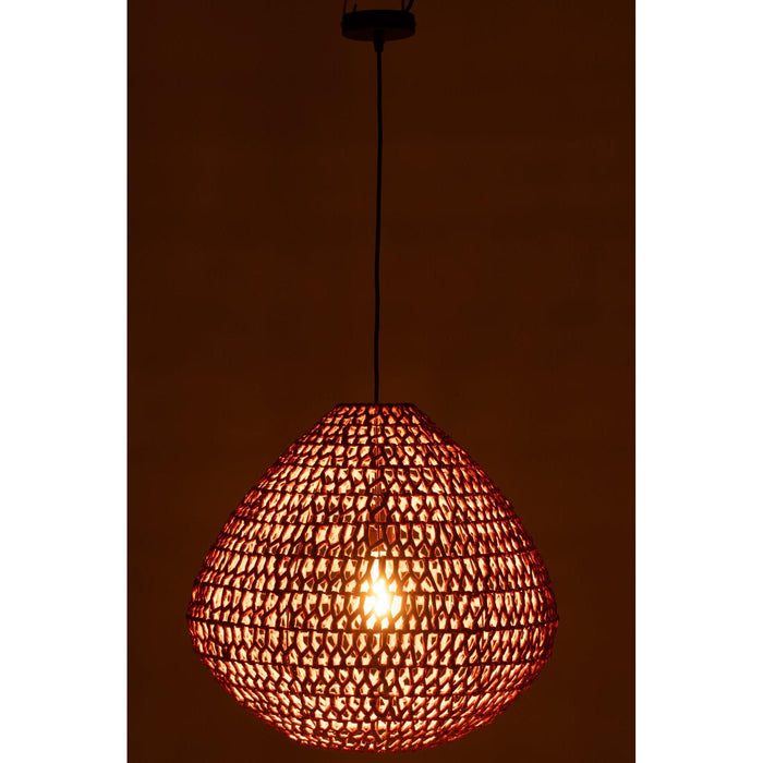 Hanglamp Oranje Metaal 50 cm-Hanglampen-J-Line