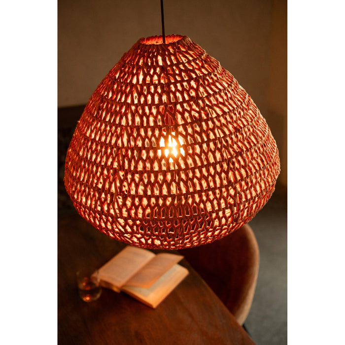 Hanglamp Oranje Metaal 50 cm-Tafellampen-J-Line