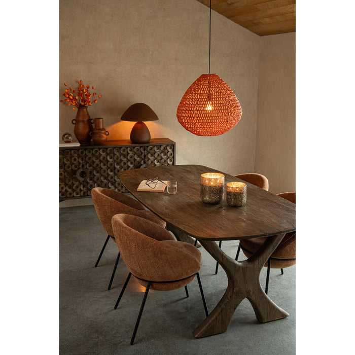 Hanglamp Oranje Metaal 50 cm-Tafellampen-J-Line