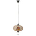 Hanglamp Oranje Metaal L 30 cm 30x30x80 cm-Hanglampen-J-Line
