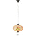 Hanglamp Oranje Metaal L 30 cm-Tafellampen-J-Line