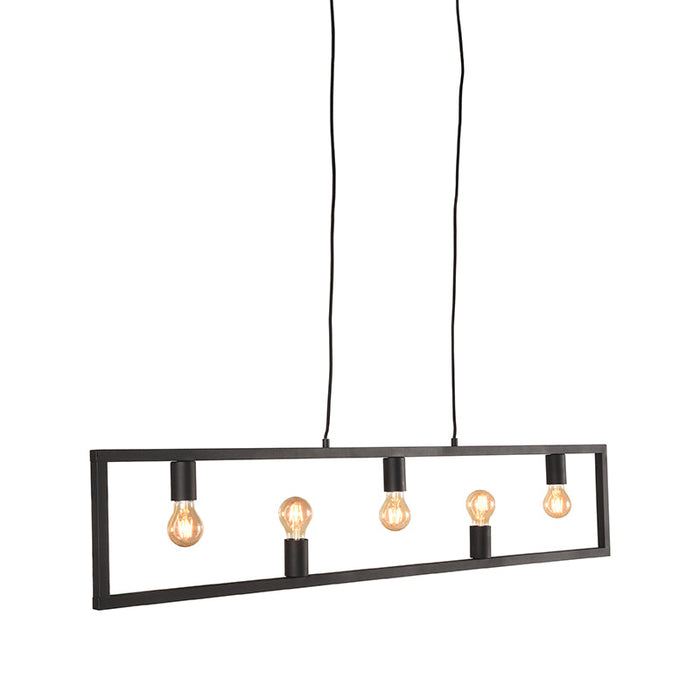 LABEL51 Hanglamp Quadrato - Zwart - Metaal - Hanglamp-Tafellampen-LABEL51