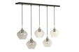 Hanglamp Rakel - Smoke/Antiek Brons - 5L-Hanglampen-Light & Living