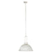 Hanglamp Rond glas/metal wit-Hanglampen-J-Line