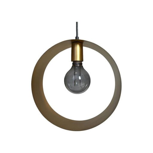 Hanglamp Rond - ø30x10 - Goud - Metaal-Hanglampen-HSM Collection