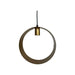 Hanglamp Rond - ø30x10 - Goud - Metaal-Hanglampen-HSM Collection