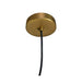 Hanglamp Rond - ø30x10 - Goud - Metaal-Hanglampen-HSM Collection