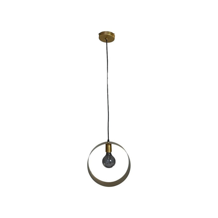 Hanglamp Rond - ø30x10 - Goud - Metaal-Hanglampen-HSM Collection