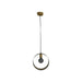 Hanglamp Rond - ø30x10 - Goud - Metaal-Hanglampen-HSM Collection