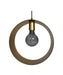 Hanglamp Rond - ø30x10 - Goud - Metaal-Hanglampen-HSM Collection