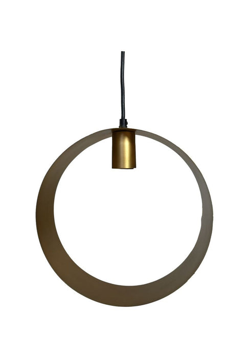 Hanglamp Rond - ø30x10 - Goud - Metaal-Hanglampen-HSM Collection