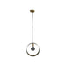 Hanglamp Rond - ø30x10 - Goud - Metaal-Hanglampen-HSM Collection