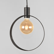 Hanglamp Ronda Metaal Zwart 30x30x150 cm-Hanglampen-LABEL51