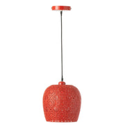 Hanglamp Rood Electrical part 24 cm 23.5x23.5x39 cm-Hanglampen-J-Line