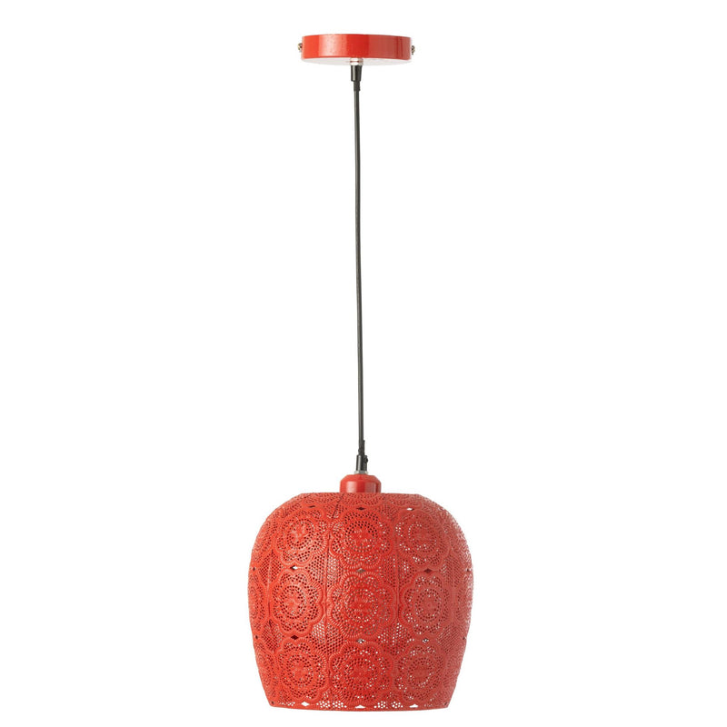 Hanglamp Rood Electrical part 24 cm 23.5x23.5x39 cm-Hanglampen-J-Line