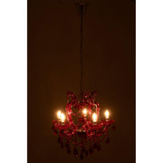 Hanglamp Rood Ijzer Antiek 53 cm 53x53x57 cm-Hanglampen-J-Line
