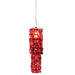 Hanglamp Rood Pvc Vierkant 30 cm-Tafellampen-J-Line