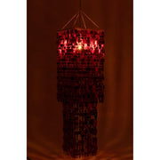 Hanglamp Rood Pvc Vierkant 50 cm 50x50x180 cm-Hanglampen-J-Line
