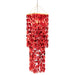 Hanglamp Rood Pvc Vierkant 50 cm-Hanglampen-J-Line