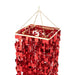 Hanglamp Rood Pvc Vierkant 50 cm-Hanglampen-J-Line