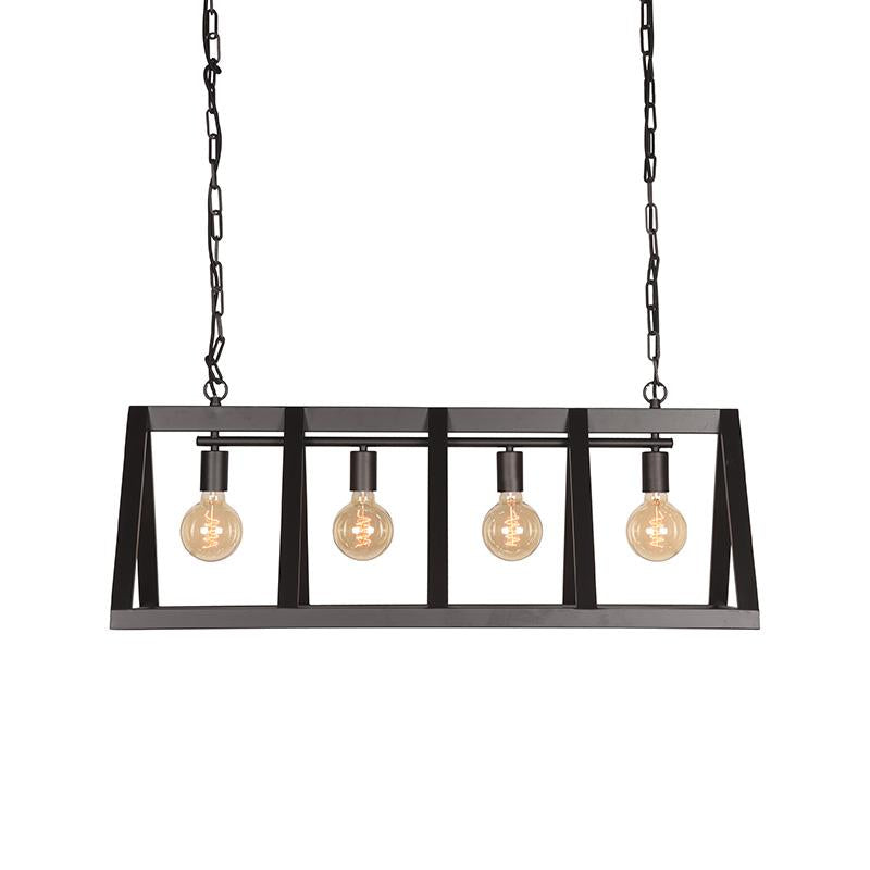 Hanglamp Roof Bijzonder Metaal Zwart 95x95x38 cm-Hanglampen-LABEL51