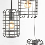 Hanglamp Solido Metaal Zwart 32x32x127 cm-Hanglampen-LABEL51