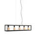 LABEL51 Hanglamp Tetto - Zwart - Metaal - 5-Lichts-Tafellampen-LABEL51