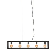 Hanglamp Tetto Metaal Zwart 20x120x141 cm-Hanglampen-LABEL51
