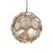 Hanglamp Thyro Antiek Messing Glas Amber Ball Lamp-Hanglampen-PTMD
