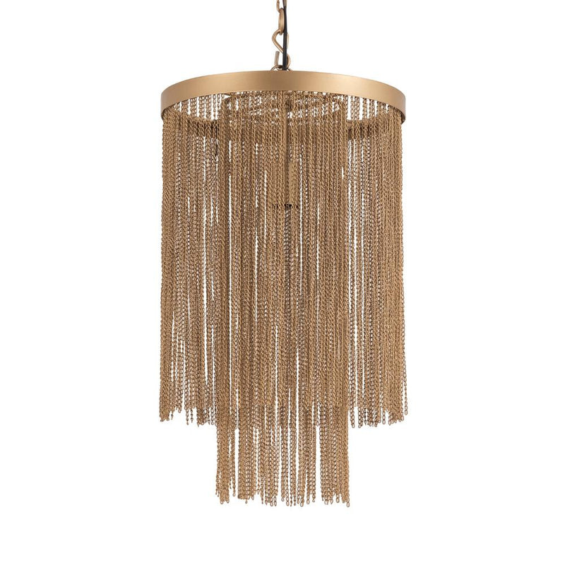 Hanglamp Tijdloze Uit Geel 30x30x50 cm-Hanglampen-PTMD