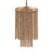 Hanglamp Tijdloze Uit Geel 30x30x50 cm-Hanglampen-PTMD