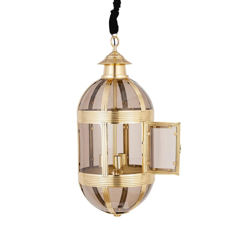 Hanglamp Tijdloze Uit Geel 39x39x93 cm-Hanglampen-PTMD